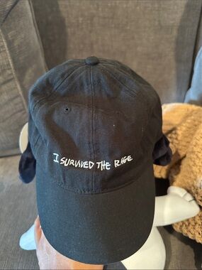 Authentic Kid Cudi “I Survived The Rage” Dad Hat – Rare Vintage Tour Merch